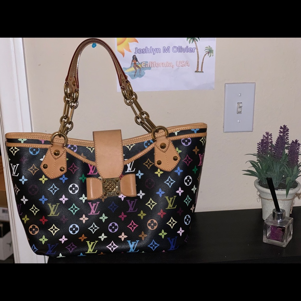 Louis Vuitton Black Monogram Multicolore Annie GM